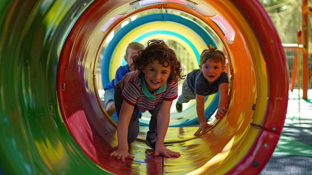 children-playing-inside-colorful-tunnel-indoor-playground-two-kids-crawling-through-plastic-tube-smiling-camera-generative-by-ai (1)